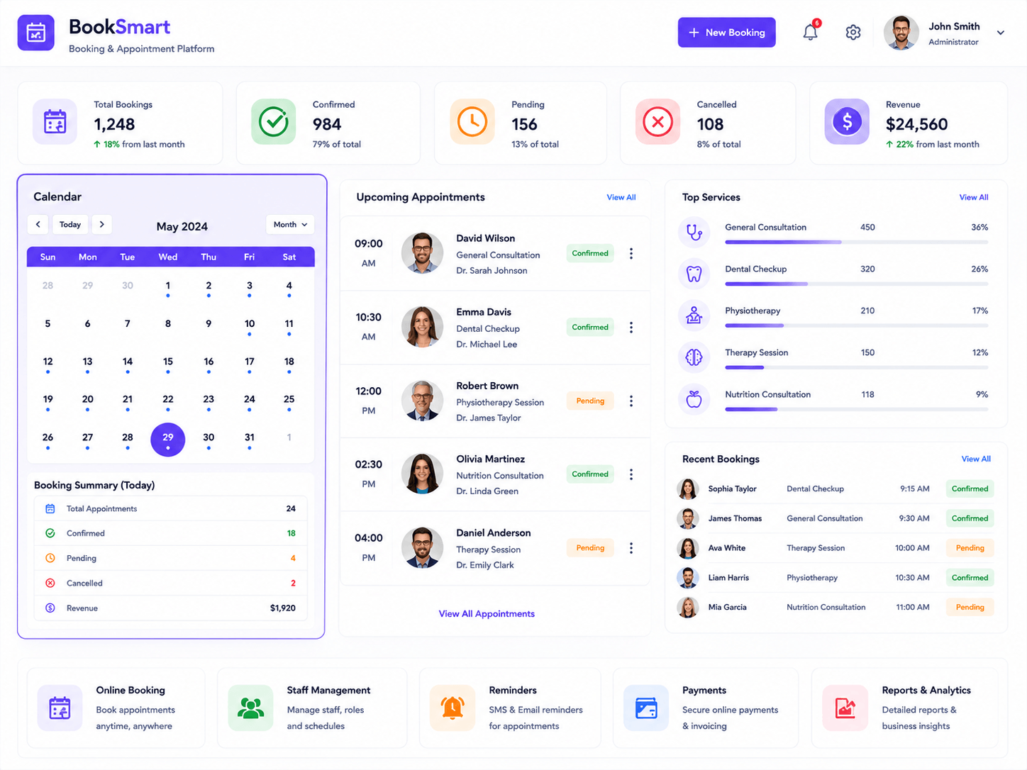 Booking & Appointment Platform